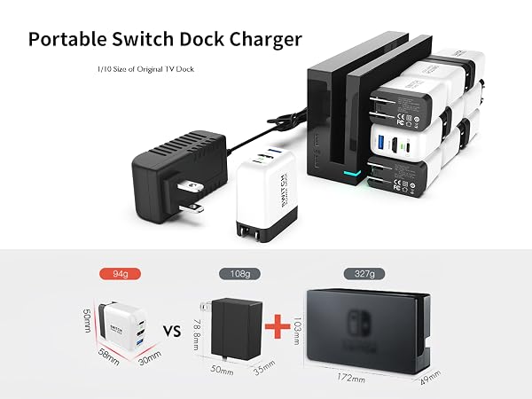 Portable Switch Dock Charger