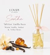 Reed Diffuser Set - Soothe Tahitian Vanilla Bean Scented Diffuser | Home Fragrance Reed Diffuser ...