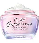 Olay Super Cream with Sunscreen SPF 30, Lightweight Face Moisturizer with Sun Protection, 5-in-1 ...