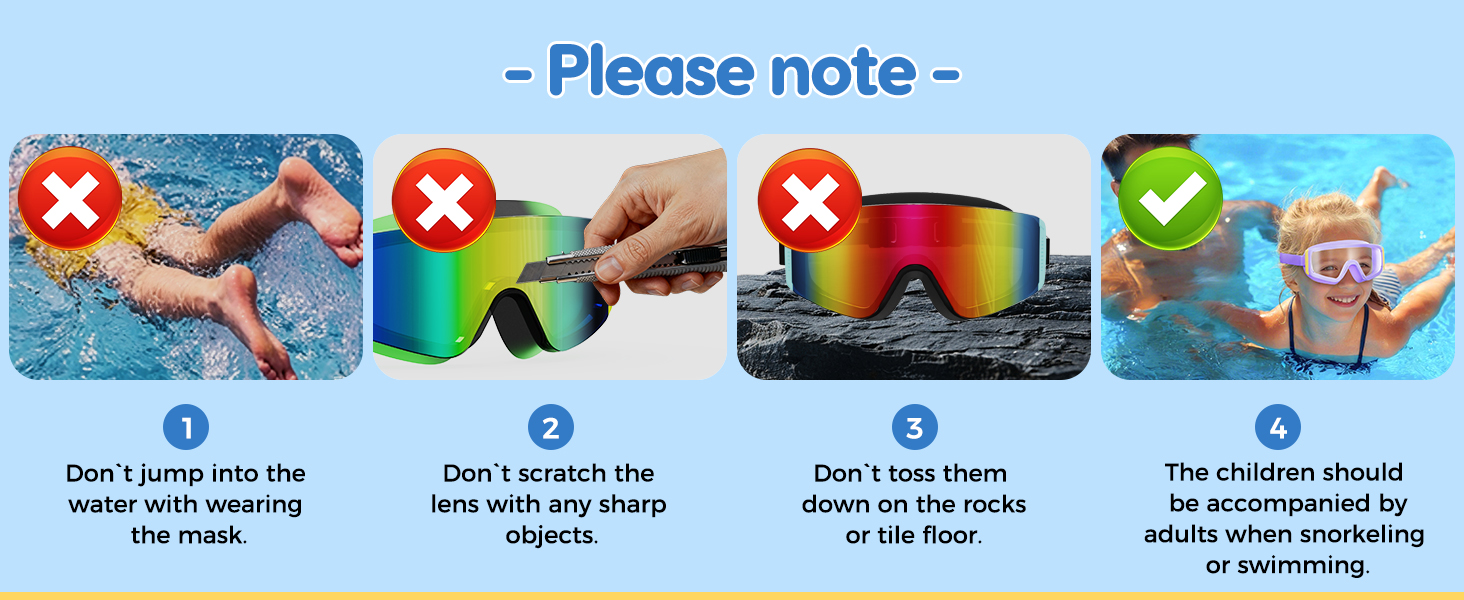 Child Swim Goggles Kids pls Note