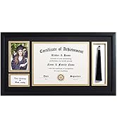 ELSKER&HOME 11x22 Diploma Frames with Tassel Holder for 8.5x11 Certificate Document Shadow Box, 4...