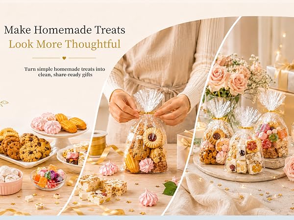 clear cookie bags