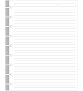 9-Disc Discbound Lined Refill Paper, Classic Size Pre-punched Happy Planners Inserts, 100Sheets/2...