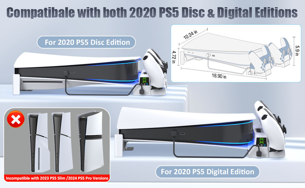 ps5 cooling station horizontal