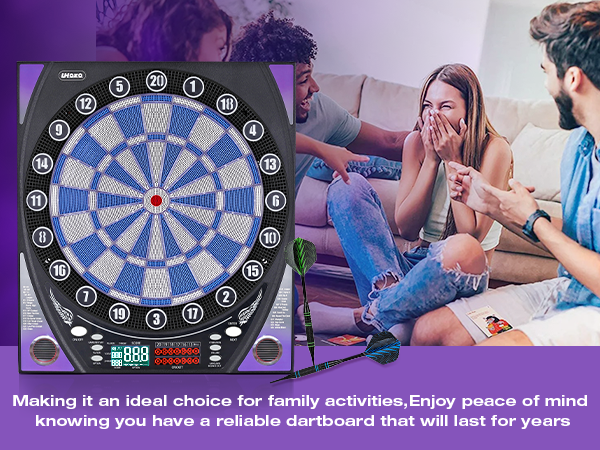 Electronic Dart Board with Bright Score Display