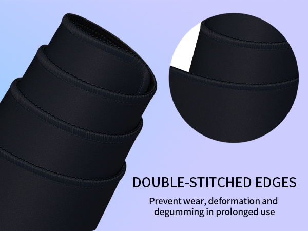 detail of the black mouse pad