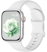 Sport Silicone Band Compatible with Apple Watch Bands 38mm 40mm 41mm 42mm 44mm 45mm 46mm 49mm for...