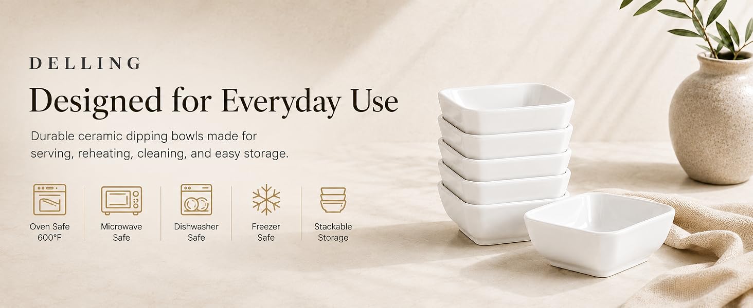 Oven Safe 600°F Microwave Safe Dishwasher Safe Freezer Safe Stackable Storage
