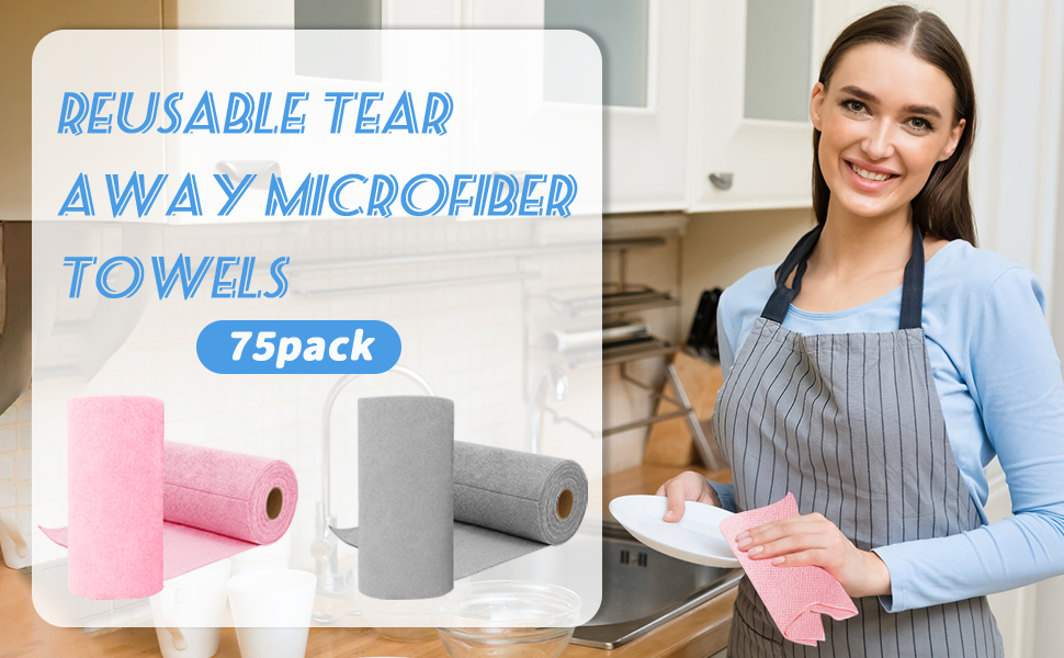 microfiber cleaning cloth roll