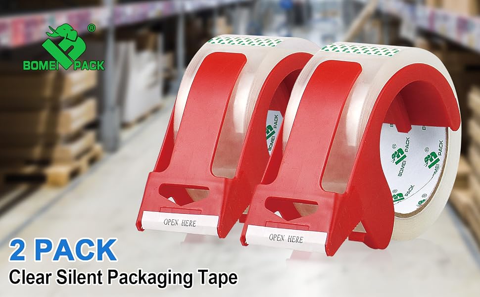 Noiseless Packaging Tape 1.88 Inches x 110 Yards,Industrial