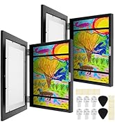 TKSDWBLTY 2 Pack Kids Art Frame 8.5x 11 Inch Letter Size Front Opening Kids Artwork Display Frame...