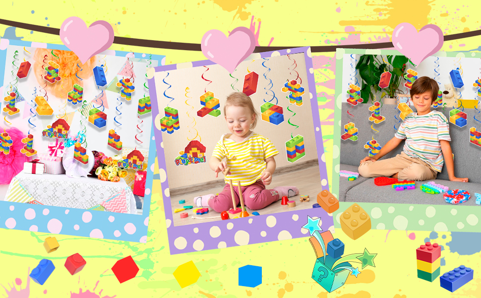 building block hanging decoration