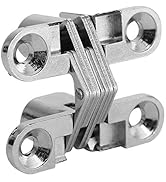 180 Degree Hidden Hinges, Zinc Alloy Invisible Concealed Cross Door Hinge Easy Installation Furni...