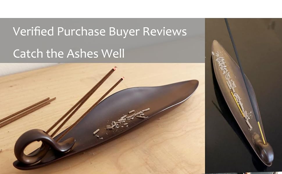 the incense holder can catch ashes well