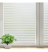 DOWELL Window Privacy Film, Frosted Glass Window Film, Static Cling Window Vinyl, Heat Blocking W...