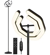 OUTON Bright Floor Lamp, 3000LM 30W LED Torchiere Floor Lamp with Remote and Touch Control, Stepl...