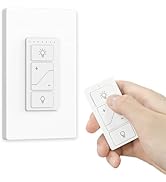 Dimmer Switch, Remote Light Switch with Wireless Remote Control, Bluetooth & Alexa Voice Compatib...