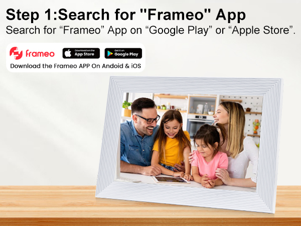 frameo white wifi digital picture frame 10.1 inch smart electronic load from phone for photos