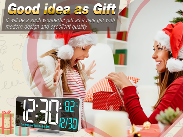 digital clock as a gift
