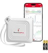 ThermoPro Bluetooth Thermometer Hygrometer, 260FT Range Temperature Sensor Greenhouse Thermometer...