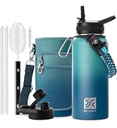 DYSANKY Insulated Water Bottle 32oz - Multiple Insulation Vacuum Sealed Thermos- Portable Sports ...