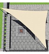 Patio Paradise Beige 10'x10'x14' Sun Shade Sail Canopy Awning Fabric Cloth Screen - U*V Block UV ...