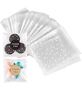 YunKo 200PACK Self Sealing Cellophane Bags Clear Cookie Bags for Gift Giving Treat bags for Packa...