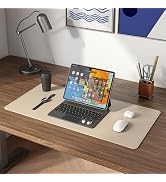 DAWNTREES Desk Mat Protector,PU Leather Laptop Pad,Non Slip, 23.6