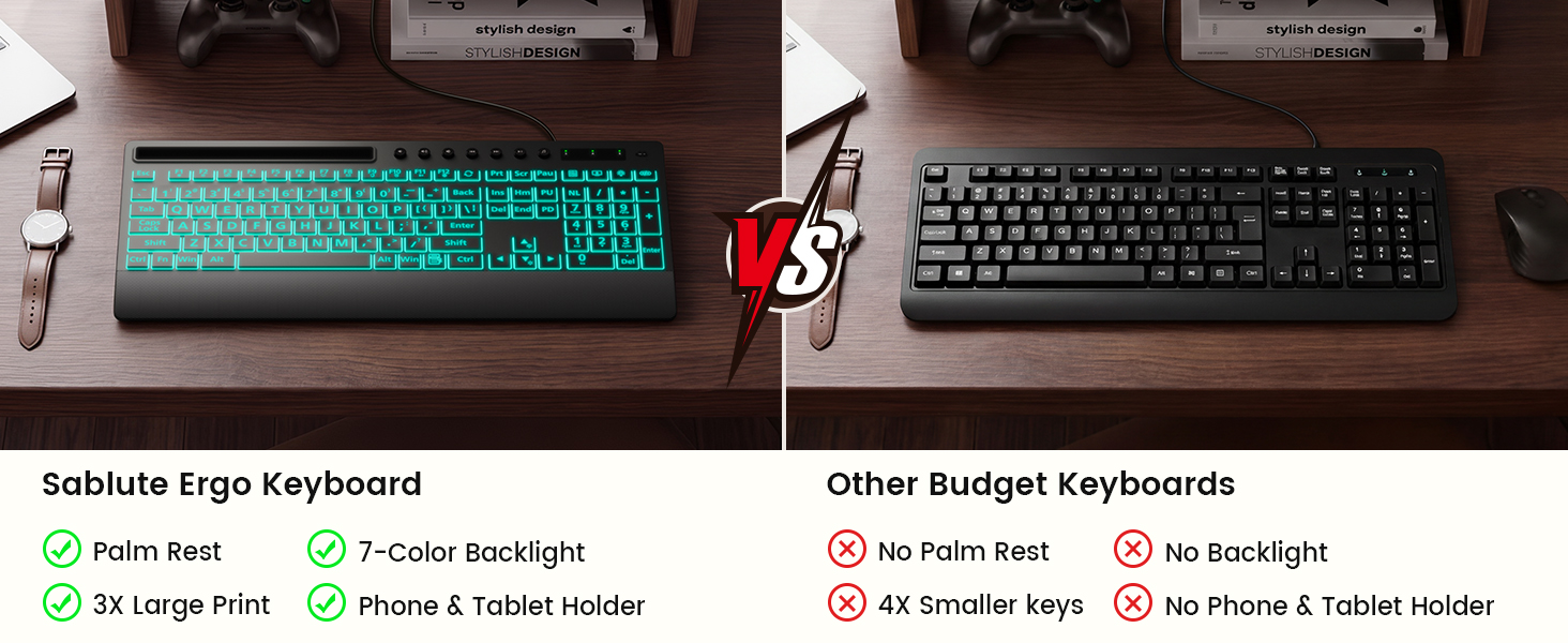 wired computer keyboard
