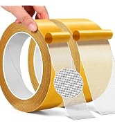 PACKKA Double Sided Fabric Tape Heavy Duty, 1" & 2" x 33 FT (10 m) Each – Strong Adhesion Carpet ...