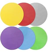 6PCS Round Jar Gripper Pads, Multifunctional Rubber Jar Opener, Heat Insulation Pad Kitchen Coast...
