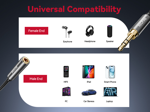 headphone extension cable 3.5mm audio cable male to female