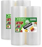 WVacFre 4Pack11X50 (Total 200 Feet) Food Vacuum Sealer Bags Rolls with Commercial Grade,BPA Free,...