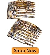 Camila Paris CP2332/2 French Hair Side Comb Handmade Onyx, Small Twist