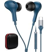 USB C Headphone for Samsung S26 S25 FE S24 A16 A17 Z Wired Earbuds Magnetic | in-Ear Type C Earph...
