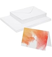 PATIKIL Pure Cotton Watercolor Card with Envelopes