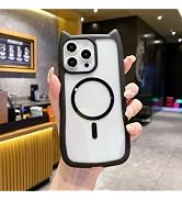 Uioeua Compatible with iPhone 14 Pro Max Magsafe Case,Cute Kawaii Cat Cartoon 3D Ears Magnetic De...