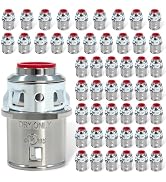 Dpwrrot 50 Pack MC Cable Connectors, 3/8" Snap in Connectors Zinc Electrical Conduit Connector fo...