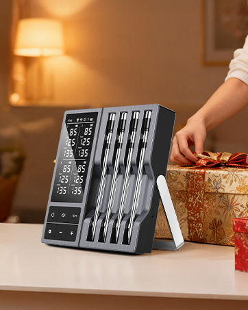 wireless bluetooth meat thermometer for christmas gift package