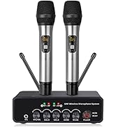 LiNKFOR UHF Wireless Handheld Microphone System, Bluetooth 5.0 | 30 Adjustable Frequencies | Opti...