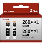 280XXL Black Ink Cartridges for Canon Printers PIXMA TR8620a Replacement for Canon 280 PGBK Ink C...