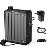 ZOWEETEK Bluetooth Voice Amplifier for Teachers,Voice Amplifier Microphone Headset, Portable Voic...