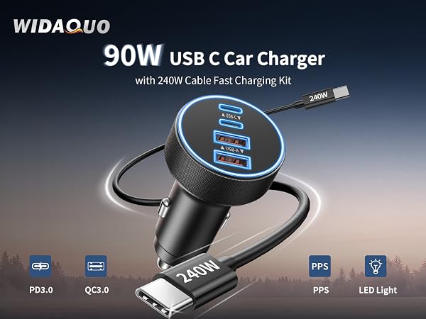 car charger usb c fast charge