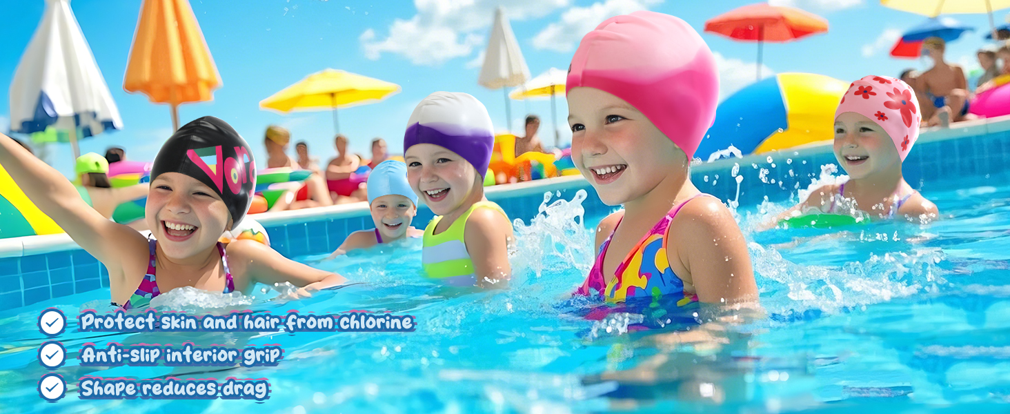 kids swim cap for girls