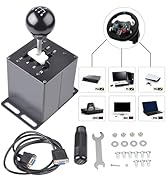 CNRAQR PS4/PS5/PC Racing Game Simulator Shifter 6+R H Gear Shifter - Compatible with Gearshift Pl...