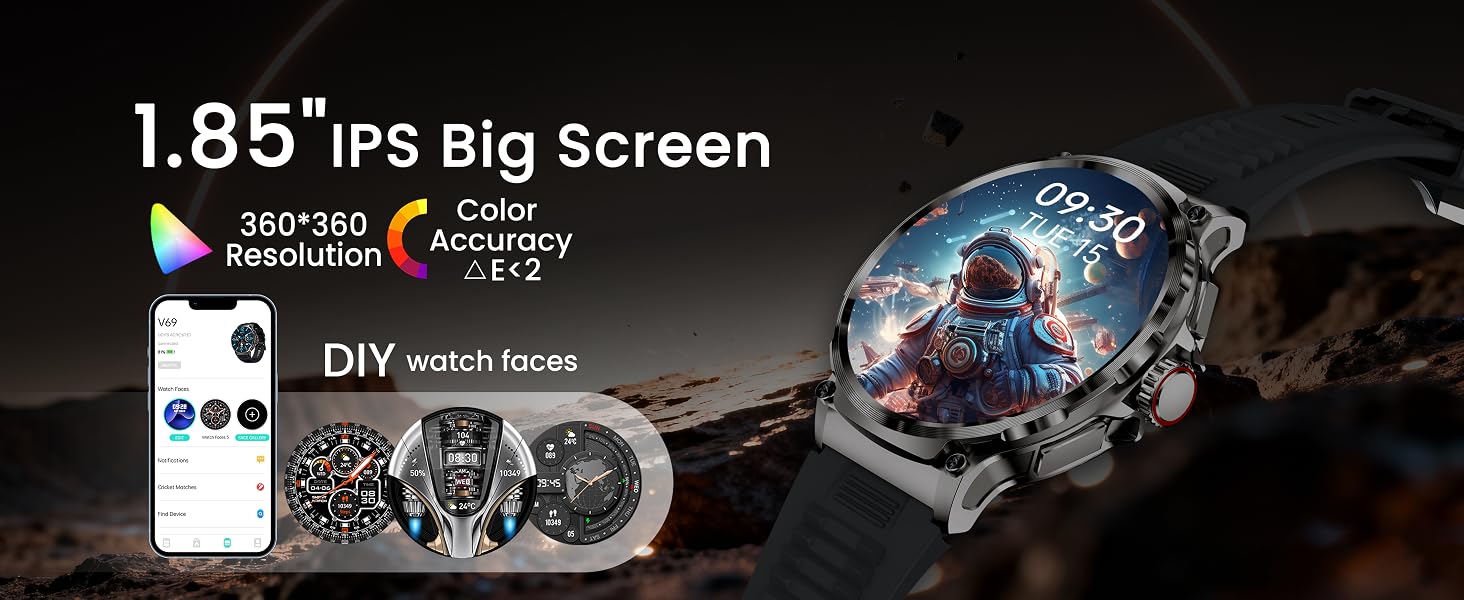 1.85" Big Screen Smart Watch