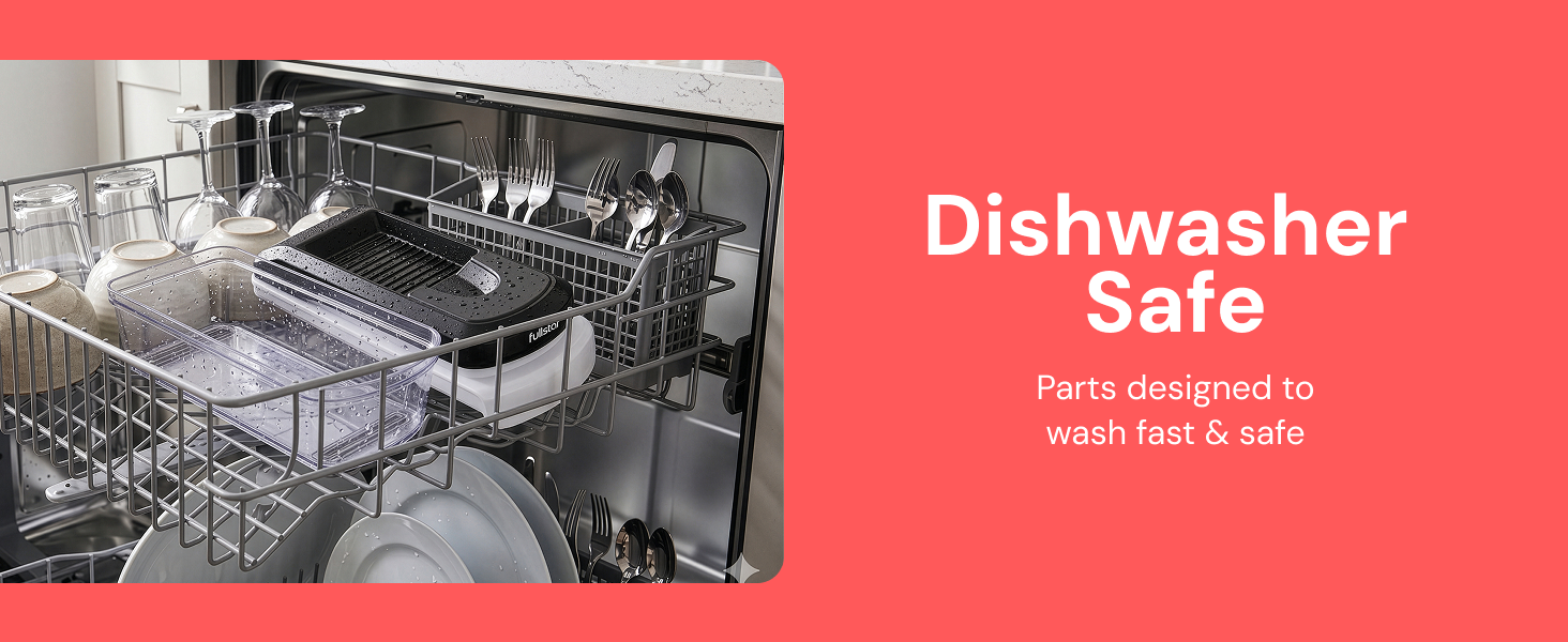 Fullstar Pro Core Chopper and Mandoline Slicer always top rack dishwasher ready