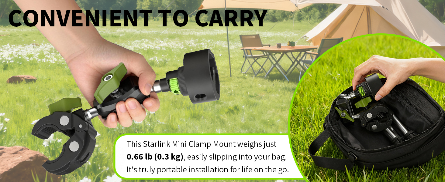 Portable starlink mini mount