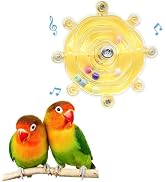 Bird Toys for Parakeets, Colorful Parakeet Toys Wheel, Interactive Spinner Rattle Parrot Toy, Coc...