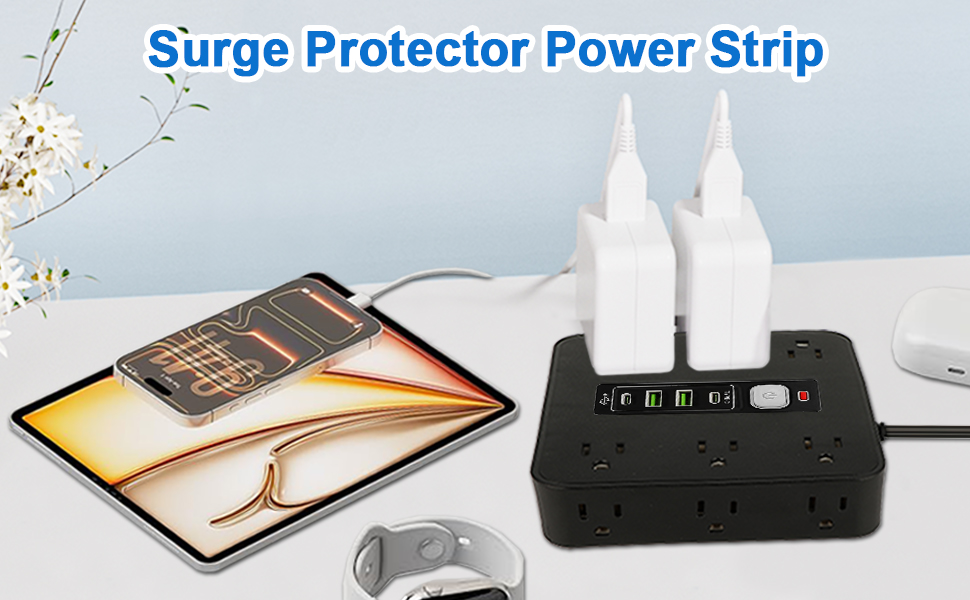 16-in-1 Power Strip Surge Protector